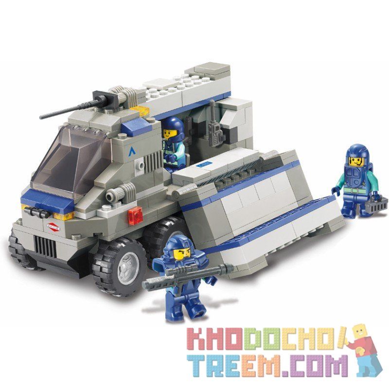 SLUBAN M38-B0201 B0201 0201 M38B0201 38-B0201 Xếp hình kiểu  SWAT SPECIAL FORCE Warfield Support Vehicle Xe Bọc Thép Hỗ Trợ 267 khối