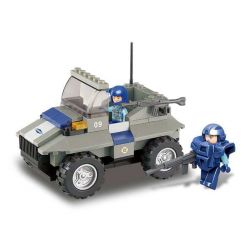 SLUBAN M38-B0195 B0195 0195 M38B0195 38-B0195 Xếp hình kiểu  SWAT SPECIAL FORCE Assault Vehicle Xe Jeep 103 khối