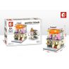 SEMBO SD6072 6072 SD6073 6073 SD6074 6074 SD6075 6075 non  BỘ 4 CỦA HÀNG THỜI TRANG SỨC BÁNH ĐỒ GIA DỤNG bộ đồ chơi xếp lắp ráp ghép mô hình Mini Modular SEMBO BLOCK POLO Đường Phố Thu Nhỏ 144 khối