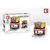 SEMBO SD6080 6080 SD6081 6081 SD6082 6082 SD6083 6083 non  BỘ 4 CỬA HÀNG MÁY TÍNH GIÀY ĐỒ ĂN NHANH CHƠI bộ đồ chơi xếp lắp ráp ghép mô hình Mini Modular SEMBO BLOCK Đường Phố Thu Nhỏ 129 khối