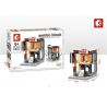 SEMBO SD6080 6080 SD6081 6081 SD6082 6082 SD6083 6083 non  BỘ 4 CỬA HÀNG MÁY TÍNH GIÀY ĐỒ ĂN NHANH CHƠI bộ đồ chơi xếp lắp ráp ghép mô hình Mini Modular SEMBO BLOCK Đường Phố Thu Nhỏ 129 khối