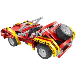 QIHUI 8002 non  XE ĐỊA HÌNH MÀU LỬA bộ đồ chơi xếp lắp ráp ghép mô hình  RAGING FIRE Kỹ Thuật Công Nghệ Cao Mô Hình Phương Tiện 472 khối