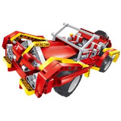 QIHUI 8002 non  XE ĐỊA HÌNH MÀU LỬA bộ đồ chơi xếp lắp ráp ghép mô hình  RAGING FIRE Kỹ Thuật Công Nghệ Cao Mô Hình Phương Tiện 472 khối