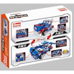 QIHUI 8006 non  XE ĐẦU KÉO XANH BIỂN bộ đồ chơi xếp lắp ráp ghép mô hình  STARRY SKY Kỹ Thuật Công Nghệ Cao Mô Hình Phương Tiện 448 khối