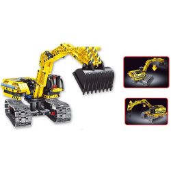 QIHUI 6801 TOP TOY 6801 non  MÁY XÚC BIẾN HÌNH ROBOT bộ đồ chơi xếp lắp ráp ghép mô hình  Kỹ Thuật Công Nghệ Cao Mô Hình Phương Tiện 342 khối