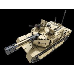 QIHUI 9801 non  XE TĂNG M1A2 bộ đồ chơi xếp lắp ráp ghép mô hình  Kỹ Thuật Công Nghệ Cao Mô Hình Phương Tiện 1276 khối