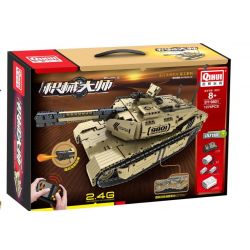 QIHUI 9801 non  XE TĂNG M1A2 bộ đồ chơi xếp lắp ráp ghép mô hình  Kỹ Thuật Công Nghệ Cao Mô Hình Phương Tiện 1276 khối