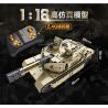 QIHUI 9801 non  XE TĂNG M1A2 bộ đồ chơi xếp lắp ráp ghép mô hình  Kỹ Thuật Công Nghệ Cao Mô Hình Phương Tiện 1276 khối
