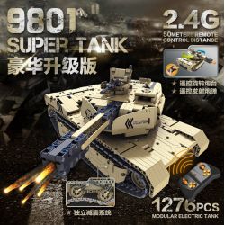 QIHUI 9801 non  XE TĂNG M1A2 bộ đồ chơi xếp lắp ráp ghép mô hình  Kỹ Thuật Công Nghệ Cao Mô Hình Phương Tiện 1276 khối