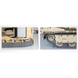 QIHUI 9801 non  XE TĂNG M1A2 bộ đồ chơi xếp lắp ráp ghép mô hình  Kỹ Thuật Công Nghệ Cao Mô Hình Phương Tiện 1276 khối