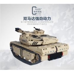 QIHUI 9801 non  XE TĂNG M1A2 bộ đồ chơi xếp lắp ráp ghép mô hình  Kỹ Thuật Công Nghệ Cao Mô Hình Phương Tiện 1276 khối