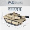QIHUI 9801 non  XE TĂNG M1A2 bộ đồ chơi xếp lắp ráp ghép mô hình  Kỹ Thuật Công Nghệ Cao Mô Hình Phương Tiện 1276 khối