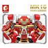 SEMBO 60001 non  NGƯỜI SẮT MK16 bộ đồ chơi xếp lắp ráp ghép mô hình Super Heroes 钢铁机甲 Siêu Nhân Anh Hùng 339 khối