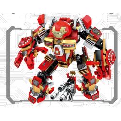 SEMBO 60001 non  NGƯỜI SẮT MK16 bộ đồ chơi xếp lắp ráp ghép mô hình Super Heroes 钢铁机甲 Siêu Nhân Anh Hùng 339 khối