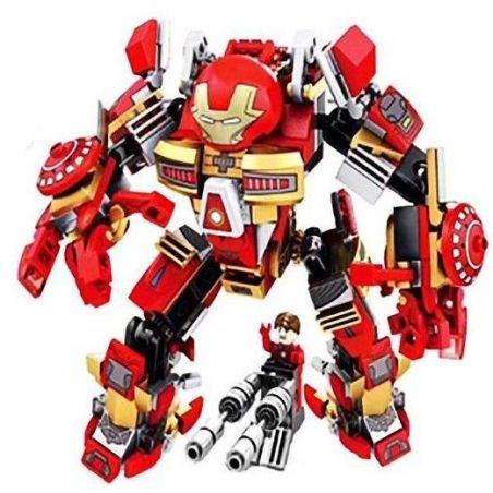 SEMBO 60001 non  NGƯỜI SẮT MK16 bộ đồ chơi xếp lắp ráp ghép mô hình Super Heroes 钢铁机甲 Siêu Nhân Anh Hùng 339 khối