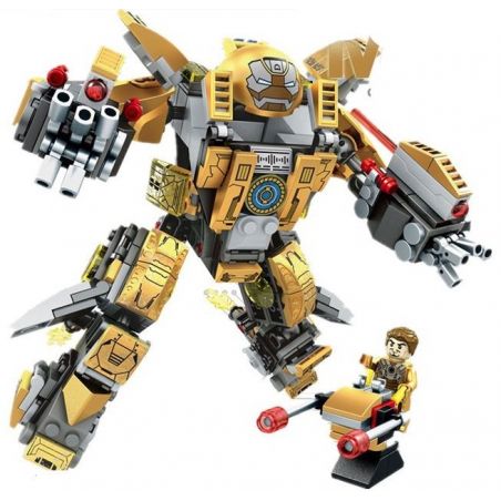 SEMBO 60003 non  NGƯỜI SẮT MK24 bộ đồ chơi xếp lắp ráp ghép mô hình Super Heroes 钢铁机甲 Siêu Nhân Anh Hùng