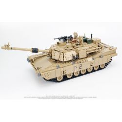 Kazi KY10000 10000 non  XE TĂNG CHỦ LỰC BIẾN HÌNH HUMMER BÁNH XÍCH bộ đồ chơi xếp lắp ráp ghép mô hình Military Army M1A2 ABRAMS MBT Quân Sự Bộ Đội 1463 khối