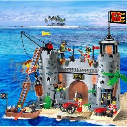 Enlighten 310 Qman 310 non  BẢO VỆ THÀNH TRÌ bộ đồ chơi xếp lắp ráp ghép mô hình Pirates Of The Caribbean CORSAIR ROB BARRACK Cướp Biển Vùng Caribe 366 khối