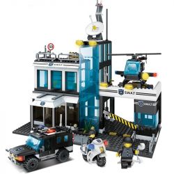 Enlighten 9413 Qman 9413 Xếp hình kiểu  MILITARY ARMY SWAT Police Command Center Trung Tâm Chỉ Huy Cảnh Sát 566 khối