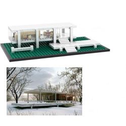 LOZ 1012 Xếp hình kiểu Nanoblock ARCHITECTURE Fransworth House Nhà Farnsworth 386 khối