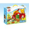 HYSTOYS HONGYUANSHENG AOLEDUOTOYS GM-5001 5001 GM5001 HG-1268 1268 HG1268 Xếp hình kiểu    Big Farm Nông Trại Nhỏ gồm 2 hộp nhỏ 76 khối