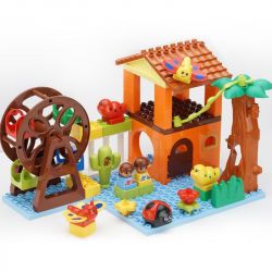 HYSTOYS HONGYUANSHENG AOLEDUOTOYS GM-5015 5015 GM5015 GM-5015B 5015B GM5015B HG-1454 1454 HG1454 Xếp hình kiểu    Insect World Thế Giới Côn Trùng gồm 2 hộp nhỏ 55 khối