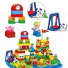 HYSTOYS HONGYUANSHENG AOLEDUOTOYS HG-1405 1405 HG1405 Xếp hình kiểu    Happy Amusement Part Công Viên Hạnh Phúc Có Bàn Hộp 105 khối