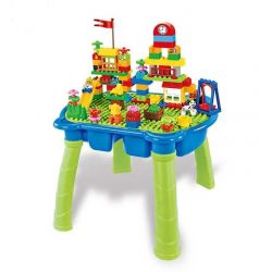 HYSTOYS HONGYUANSHENG AOLEDUOTOYS HG-1405 1405 HG1405 Xếp hình kiểu    Happy Amusement Part Công Viên Hạnh Phúc Có Bàn Hộp 105 khối