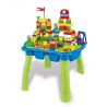 HYSTOYS HONGYUANSHENG AOLEDUOTOYS HG-1405 1405 HG1405 Xếp hình kiểu    Happy Amusement Part Công Viên Hạnh Phúc Có Bàn Hộp 105 khối