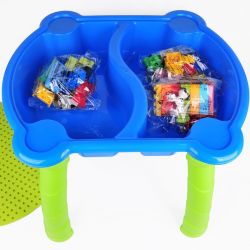 HYSTOYS HONGYUANSHENG AOLEDUOTOYS HG-1405 1405 HG1405 Xếp hình kiểu    Happy Amusement Part Công Viên Hạnh Phúc Có Bàn Hộp 105 khối