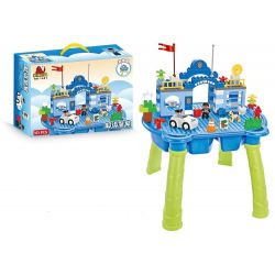 HYSTOYS HONGYUANSHENG AOLEDUOTOYS HG-1401 1401 HG1401 Xếp hình kiểu    Super Police Trụ Sở Cảnh Sát Có Bàn Khối 101 khối