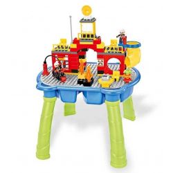 HYSTOYS HONGYUANSHENG AOLEDUOTOYS HG-1402 1402 HG1402 Xếp hình kiểu    Fire Story Câu Chuyện Cứu Hỏa Có Bàn 107 khối