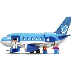 HYSTOYS HONGYUANSHENG AOLEDUOTOYS GM-5014 5014 GM5014 HG-1204 1204 HG1204 Xếp hình kiểu    Happy Airport Sân Bay Nhộn Nhịp gồm 2 hộp nhỏ 30 khối
