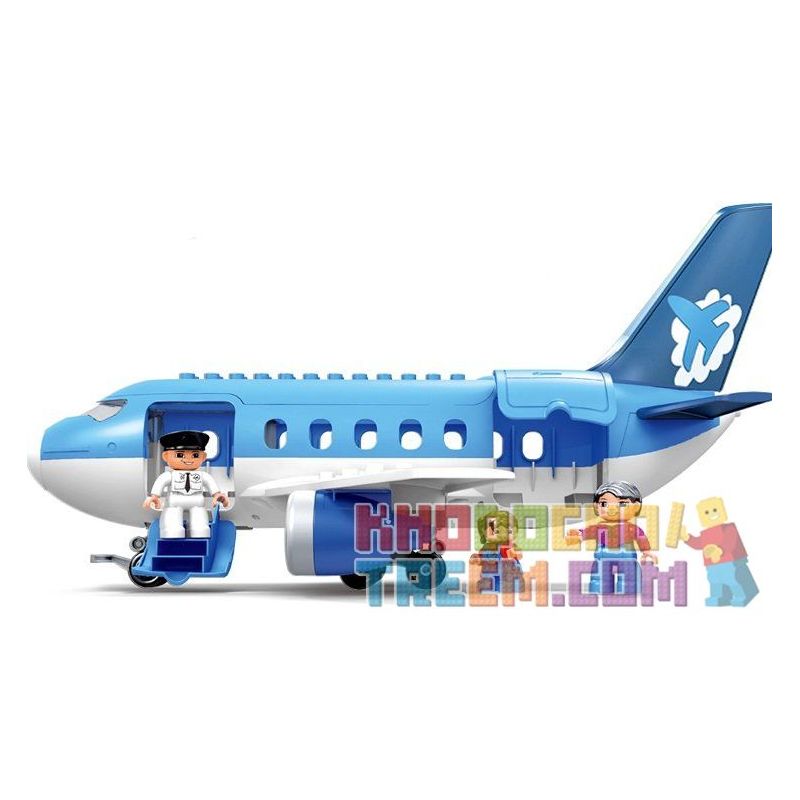 HYSTOYS HONGYUANSHENG AOLEDUOTOYS GM-5014 5014 GM5014 HG-1204 1204 HG1204 Xếp hình kiểu    Happy Airport Sân Bay Nhộn Nhịp gồm 2 hộp nhỏ 30 khối