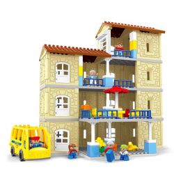 HYSTOYS HONGYUANSHENG AOLEDUOTOYS HG-1614 1614 HG1614 Xếp hình kiểu    Warm Family Gia đình ấm áp 121 khối