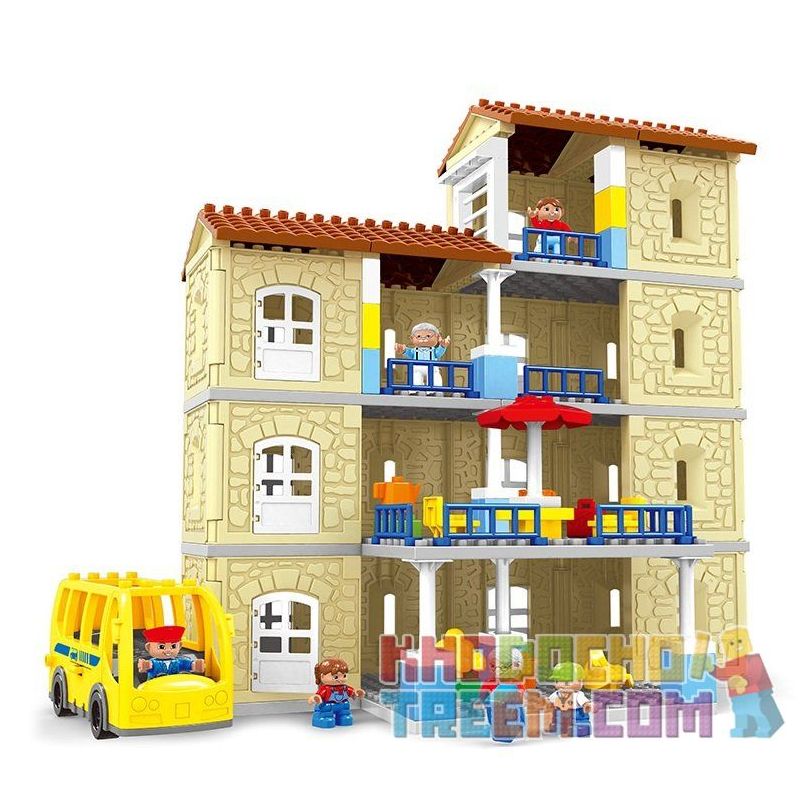 HYSTOYS HONGYUANSHENG AOLEDUOTOYS HG-1614 1614 HG1614 Xếp hình kiểu    Warm Family Gia đình ấm áp 121 khối