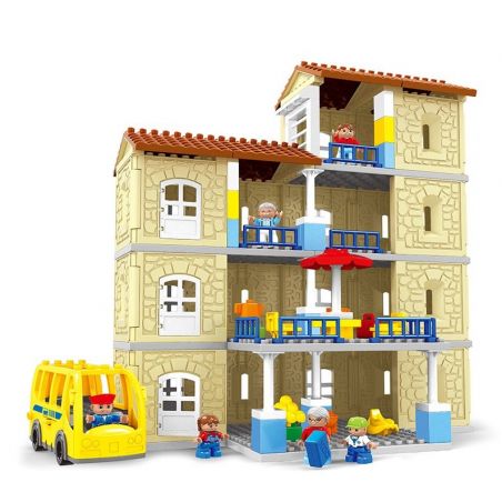 HYSTOYS HONGYUANSHENG AOLEDUOTOYS HG-1614 1614 HG1614 Xếp hình kiểu    Warm Family Gia đình ấm áp 121 khối