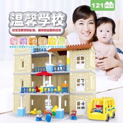 HYSTOYS HONGYUANSHENG AOLEDUOTOYS HG-1614 1614 HG1614 Xếp hình kiểu    Warm Family Gia đình ấm áp 121 khối