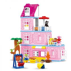 HYSTOYS HONGYUANSHENG AOLEDUOTOYS HG-1620 1620 HG1620 Xếp hình kiểu    Warm Family Gia đình ấm áp 89 khối