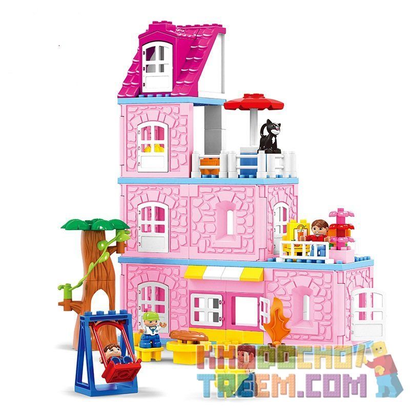 HYSTOYS HONGYUANSHENG AOLEDUOTOYS HG-1620 1620 HG1620 Xếp hình kiểu    Warm Family Gia đình ấm áp 89 khối