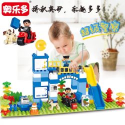 HYSTOYS HONGYUANSHENG AOLEDUOTOYS GM-5034 5034 GM5034 Xếp hình kiểu    Super Police Trụ Sở Cảnh Sát 100 khối