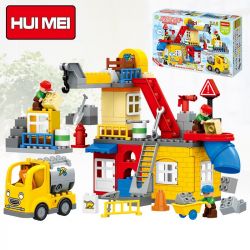 HUIMEI STAR CITY XING DOU CHENG HM073 Xếp hình kiểu    Construction Engineering Team Đội Thợ Xây Nhà 102 khối