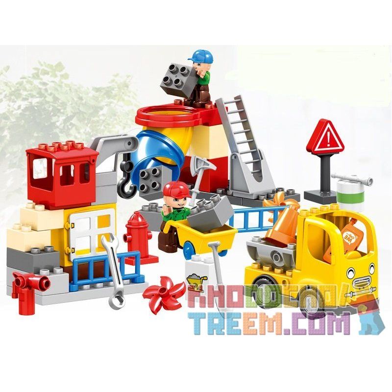 HUIMEI STAR CITY XING DOU CHENG HM076 Xếp hình kiểu    Urban Construction Engineering Team (Small) Công Trường Xây Dựng 51 khối