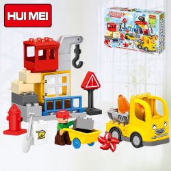 HUIMEI STAR CITY XING DOU CHENG HM076 Xếp hình kiểu    Urban Construction Engineering Team (Small) Công Trường Xây Dựng 51 khối