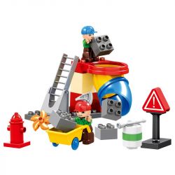 HUIMEI STAR CITY XING DOU CHENG HM076 Xếp hình kiểu    Urban Construction Engineering Team (Small) Công Trường Xây Dựng 51 khối