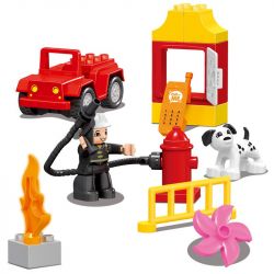 HUIMEI STAR CITY XING DOU CHENG HM077 Xếp hình kiểu    Consumer Rescue Lính Cứu Hỏa Giải Cứu Em Bé 52 khối