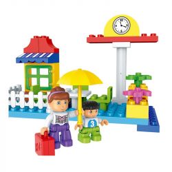 HUIMEI STAR CITY XING DOU CHENG HM312 Xếp hình kiểu    Logistics Train Tàu Hỏa Vận Chuyển 110 khối