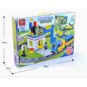 HUIMEI STAR CITY XING DOU CHENG HM325 Xếp hình kiểu    Puzzle Electric Building Blocks Police Trụ Sở điên Của Cảnh Sát 59 khối