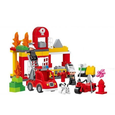 HUIMEI STAR CITY XING DOU CHENG HM067 Xếp hình kiểu    Fire Rescue Cứu Hỏa Tòa Nhà 86 khối