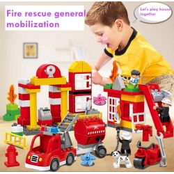 HUIMEI STAR CITY XING DOU CHENG HM067 Xếp hình kiểu    Fire Rescue Cứu Hỏa Tòa Nhà 86 khối